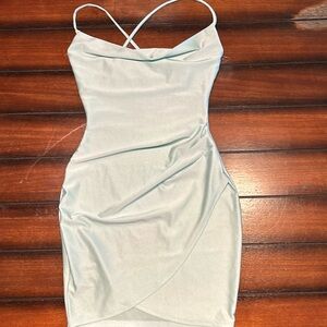 Windsor cowl neck mini dress